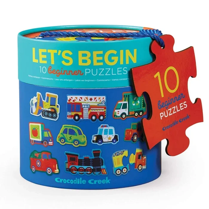 Crocodile Creek 2 Piece Let’s Begin Puzzles | Vehicles