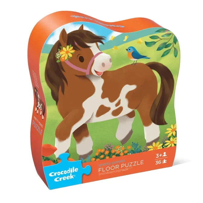 Crocodile Creek 36 Piece Floor Puzzle | Pretty Ponies