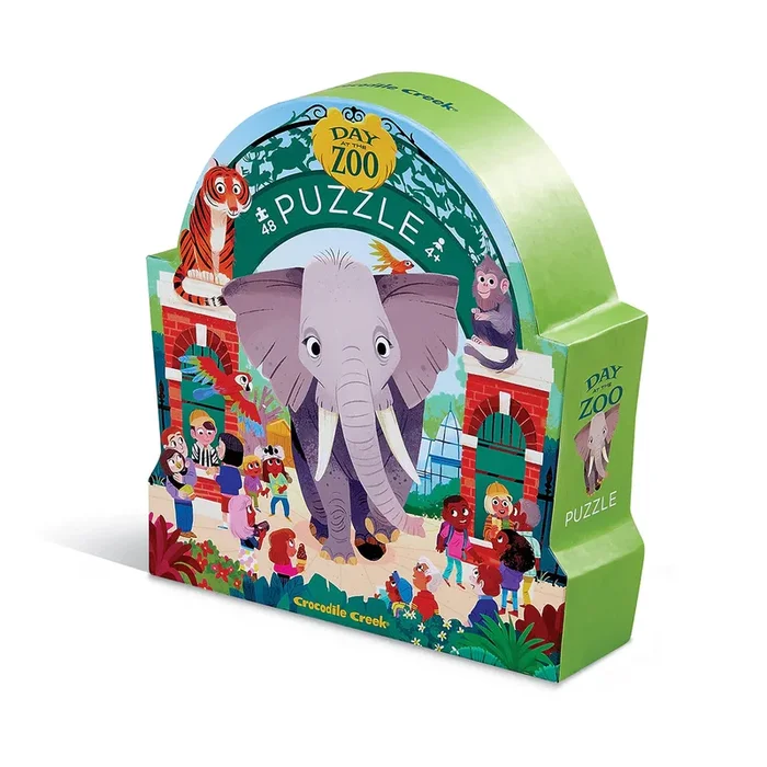 Crocodile Creek 48 Pc Puzzle | Day at the Zoo