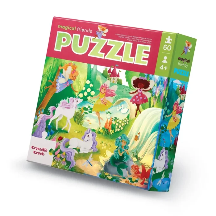Crocodile Creek 60 Piece Foil Puzzle | Magical Friends