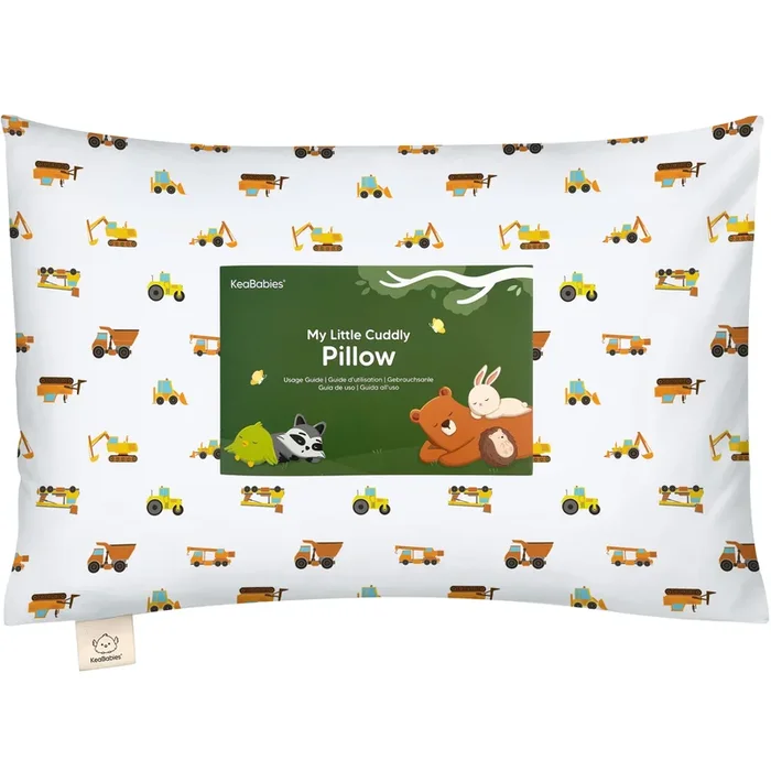 Cuddly Toddler Pillow with Pillowcase (Construction)