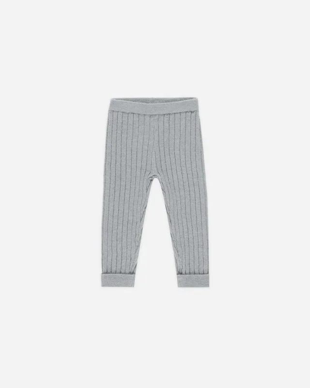 Cuffed Legging || Dusty Blue