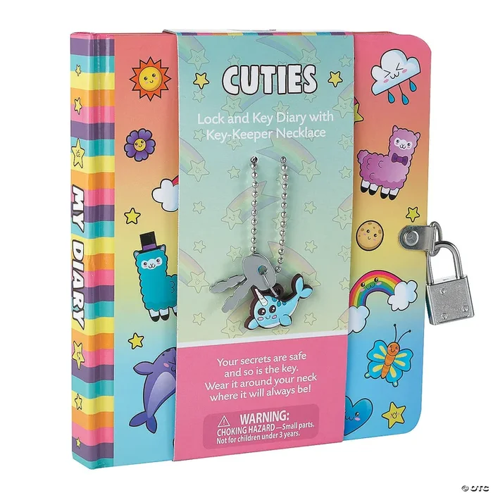 Cuties Diary w/ Key Keeper Necklace