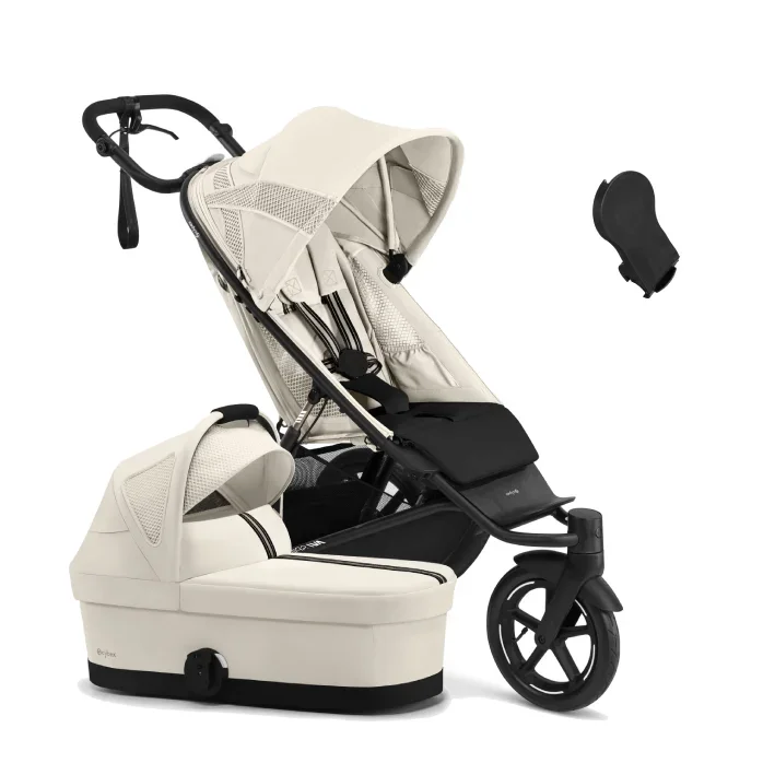 Cybex AVI Spin 3 Wheel Pram – Seashell Beige
