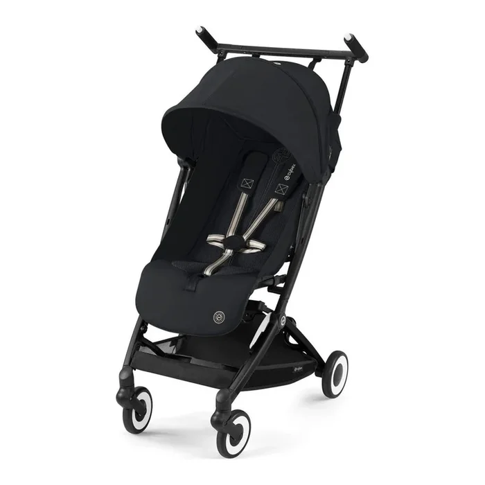 Cybex Libelle 2 Ultra Compact Stroller – Magic Black on Black Frame (98942) (Open Box)