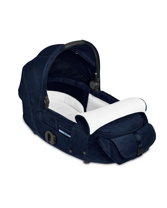 CYBEX Mios 3 Lux Carry Cot – Rebellious Luxury Denim Blue