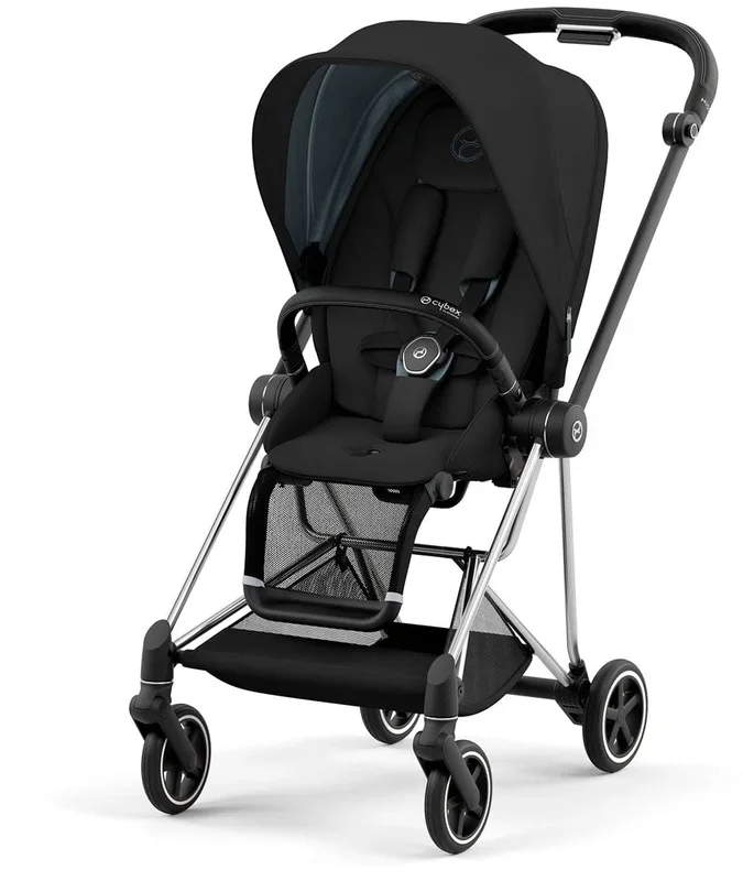Cybex OPEN BOX Mios 3 Stroller (One Box) – Chrome / Black / Deep Black