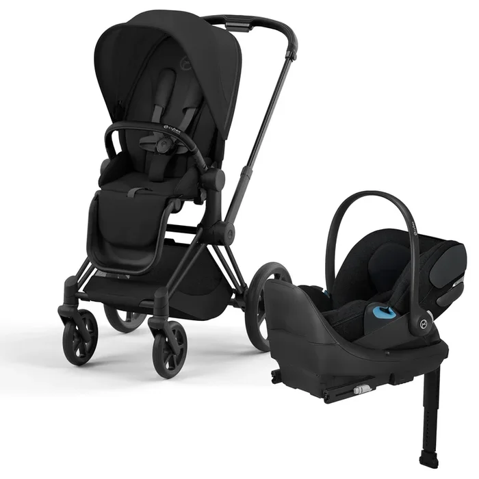 Cybex Priam 4 + Cloud T Travel System Bundle – Matte Black / Sepia Black / Sepia Black