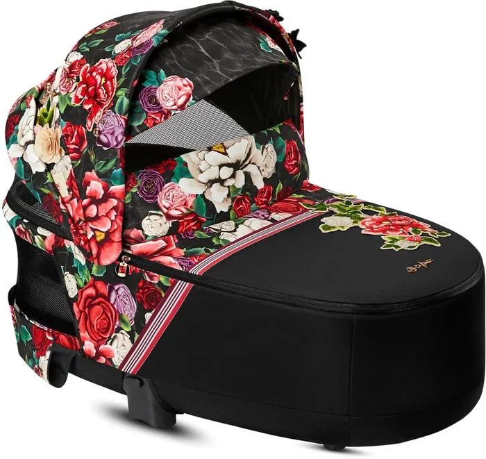 Cybex Priam Lux Carry Cot – Spring Blossom Dark