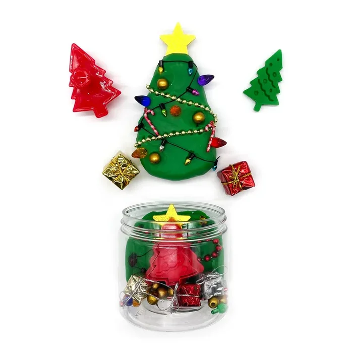 Decorate a Christmas Tree Dough Globe Sensory Play Dough Kit