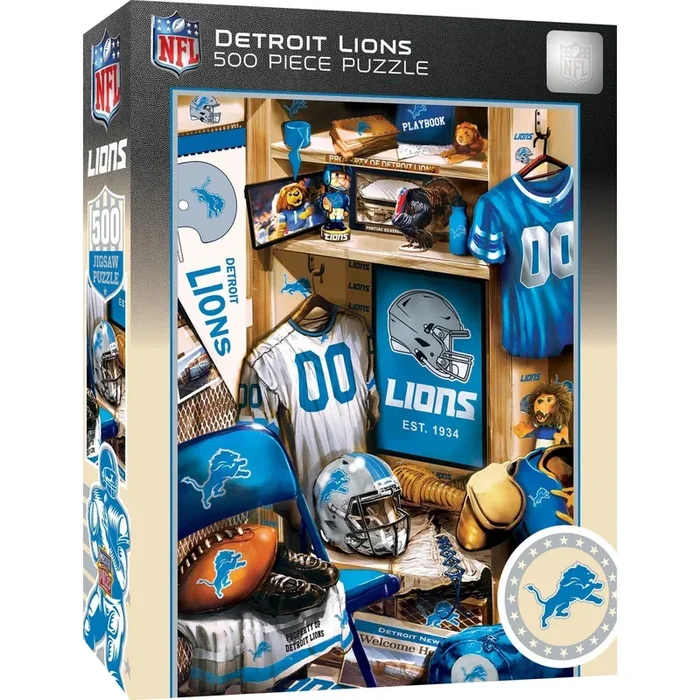 Detroit Lions 500 Piece Puzzle | Locker Room