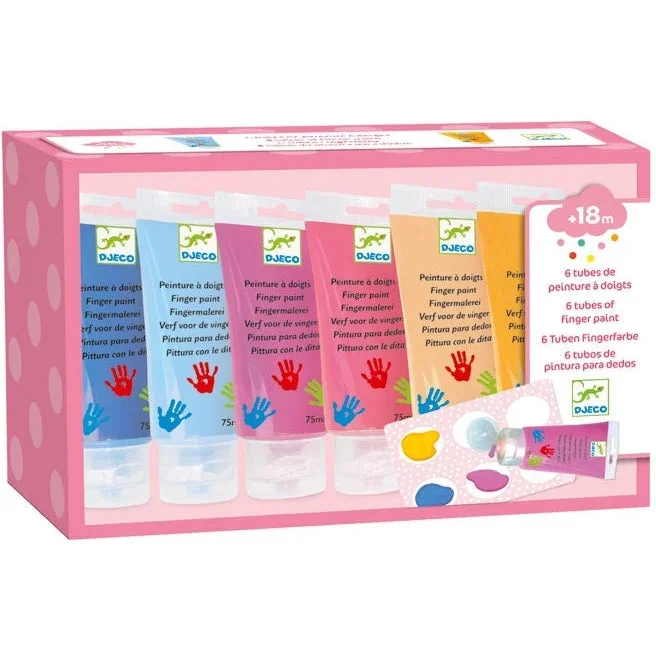 Djeco Fingerpaint | 6 Tubes Sweet