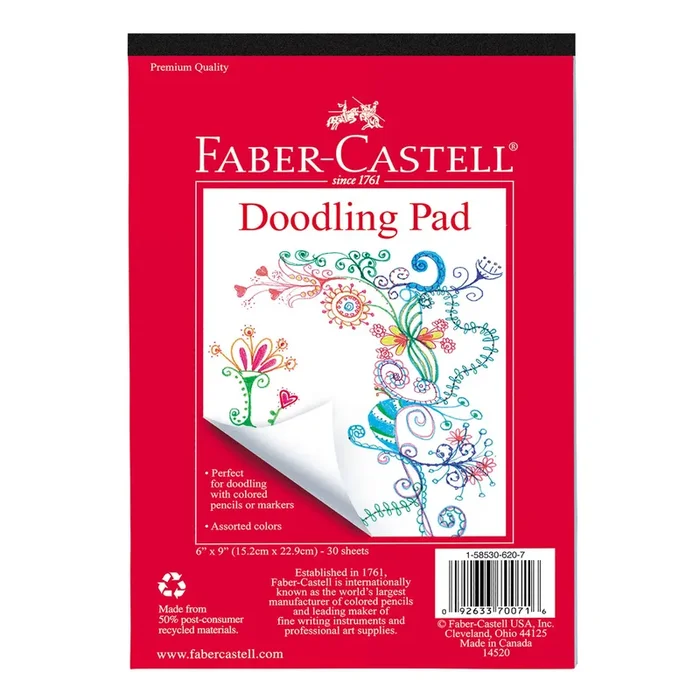 Doodling Pad 6 ” x 9 ” Notepad with 30 Sheets