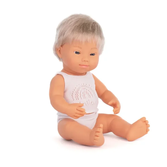 Down Syndrome Doll | Caucasian Blond Baby Doll | 15 “
