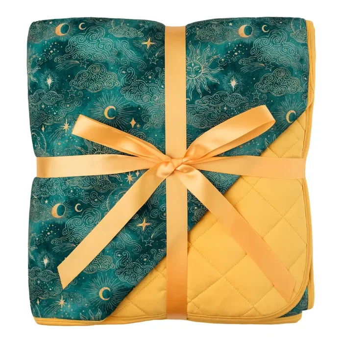 Dreamy Skies | Quilted Bamboo Toddler Blanket