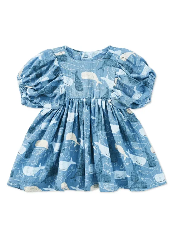 Dress With Puff Sleeves – Whale Tales