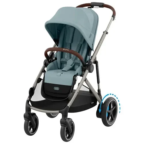 e-Gazelle S Electric Convertible Stroller – Stormy Blue
