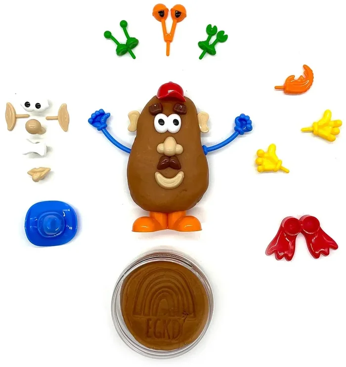 Earth Grown KidDoughs Play Dough Kit – Mr. Pota-dough Head (Scented)
