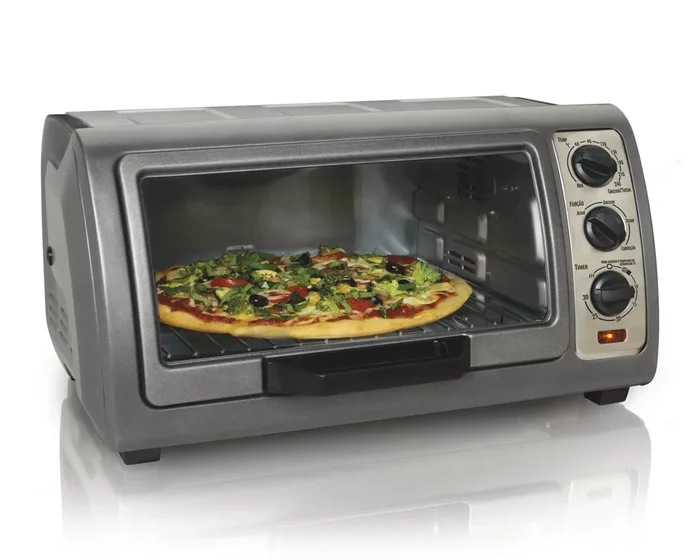Easy Reach 1500 W 6-Slice Black Toaster Oven