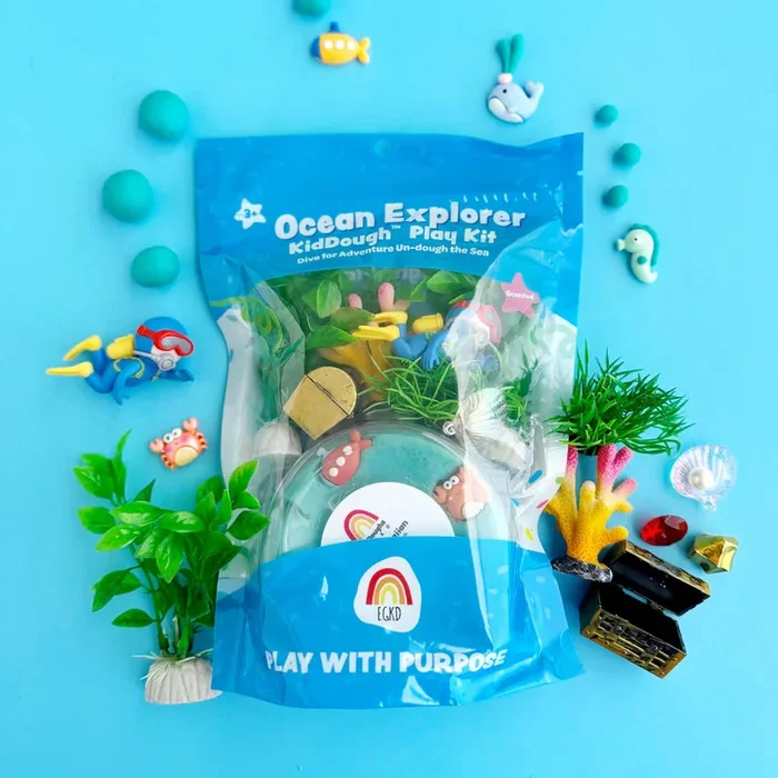 EGKD Ocean Explorer Dough Play Kit | Blue Hawaiian Scented
