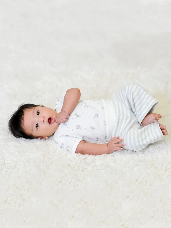 Egyptian Cotton Stripe Roll Waist Pants