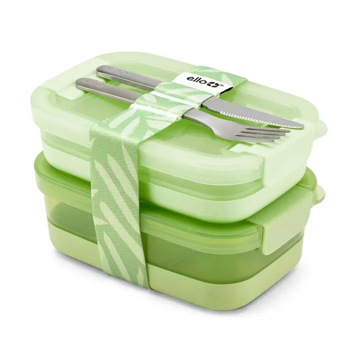 Ello Stackable Bento Lunch Container – Green