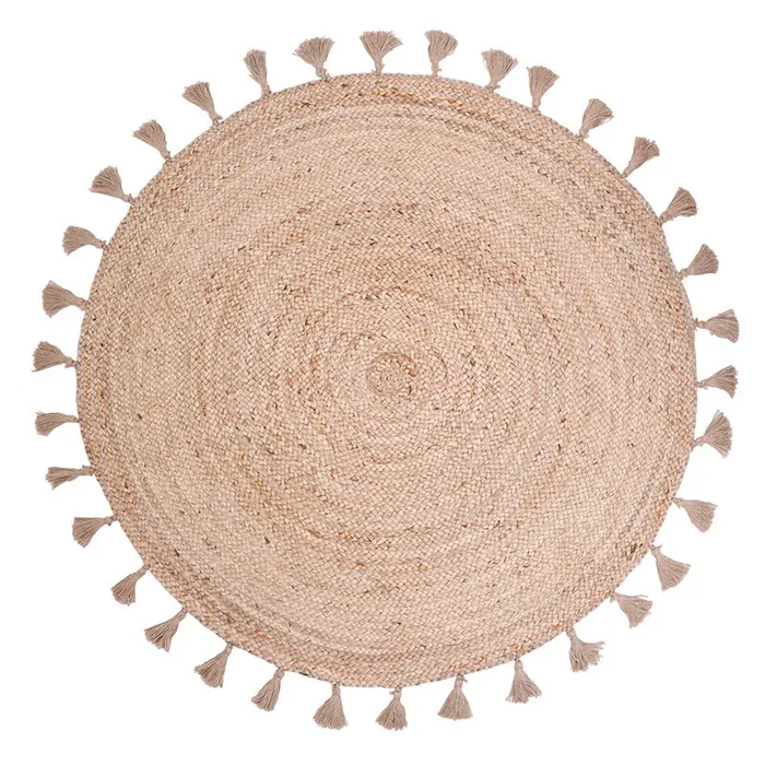 Else Jute Rug With Pompoms