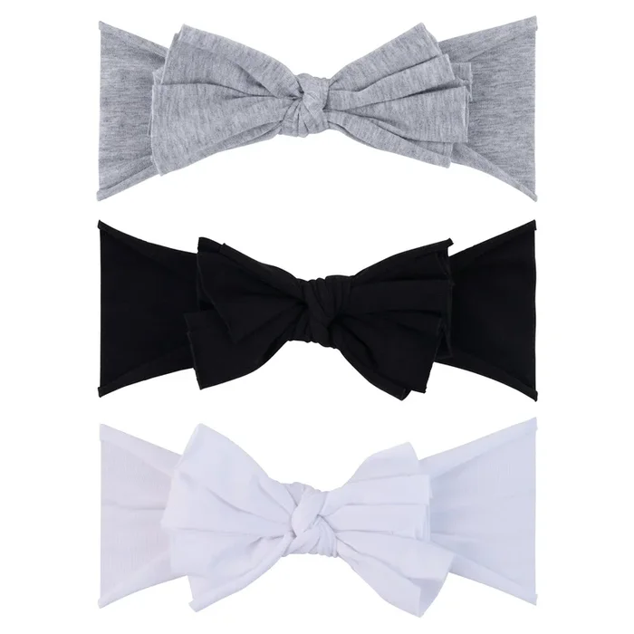 Ely’s & Co. Jersey Cotton Bow Headband Set – 3 Pack