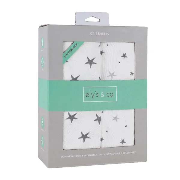 Ely’s & Co. Waterproof Crib Sheet – 2 Pack