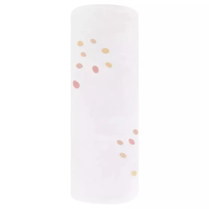 ELY`S & CO. 1 SINGLE PACK CRIB SHEET – PINK DOT SAME RAINBOW CRIB SET
