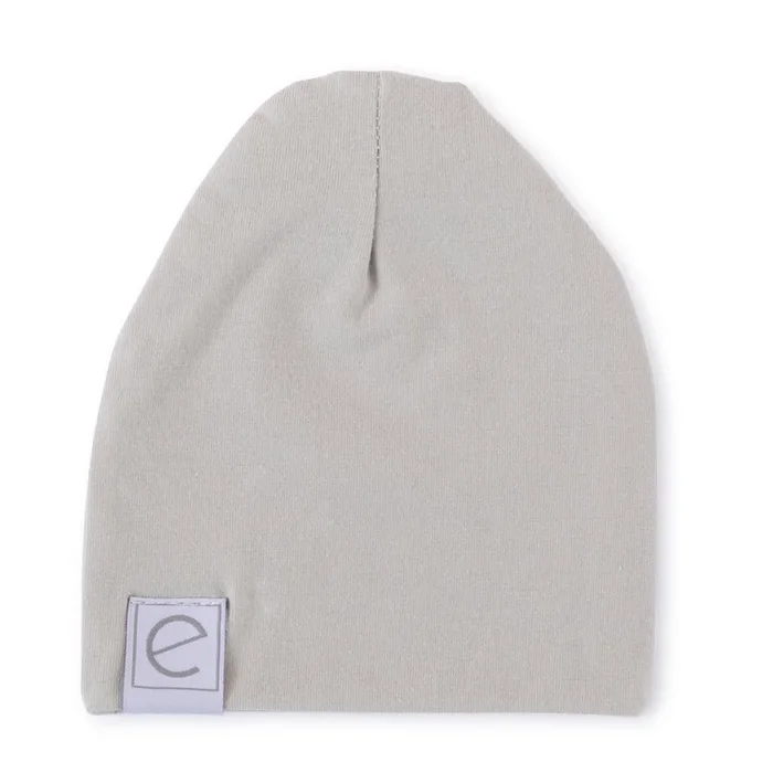 ELY`S & CO. JERSEY COTTON SPANDEX BEANIE BABY HAT – GREY 0-3
