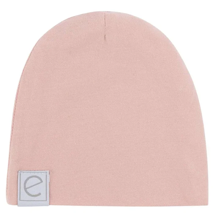 ELY`S & CO. JERSEY COTTON SPANDEX BEANIE BABY HAT – ROSE PRINT NB