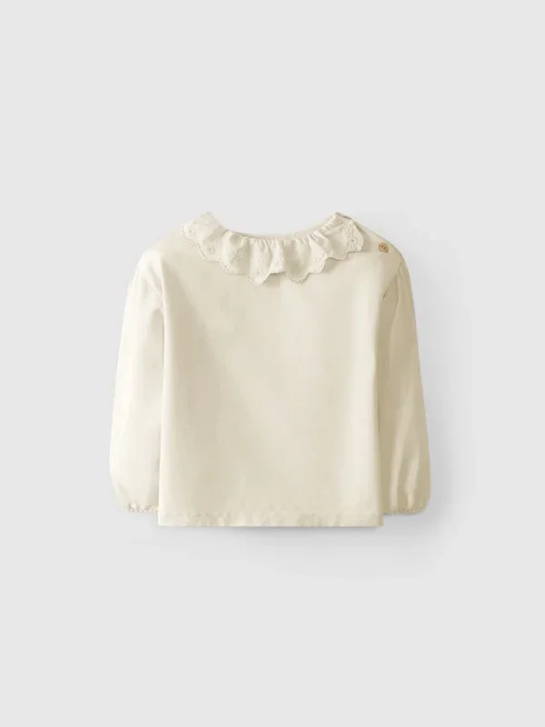 Embroidered Ruffle Top Set of 2