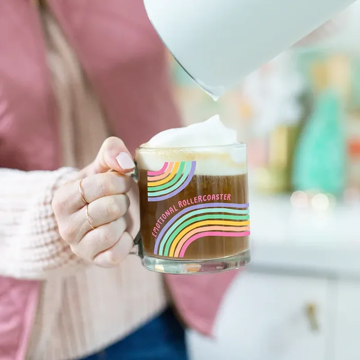 Emotional Rollercoaster Glass Mug