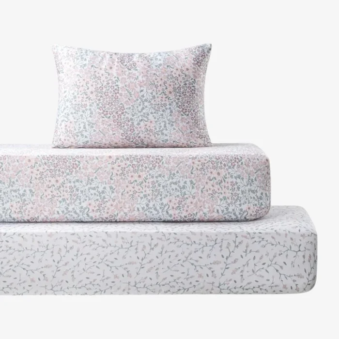 Enchanted Crib Sheet Set – Mauve
