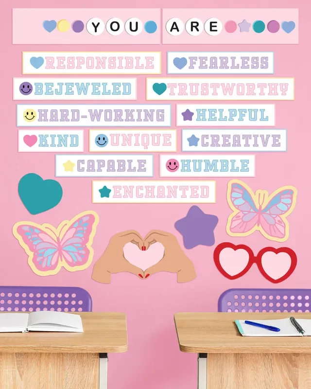 Eras Classroom Affirmations Set – 20 Bulletin Board Pieces