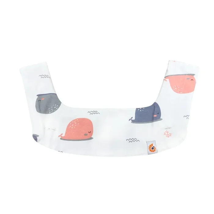 Ergobaby Reversible Drool Bib Whale/Cloud