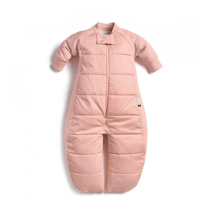 ergoPouch Organic Winter Long Sleeved 2 in 1 Sleeping Suit Bag – Berries – 2.5 TOG