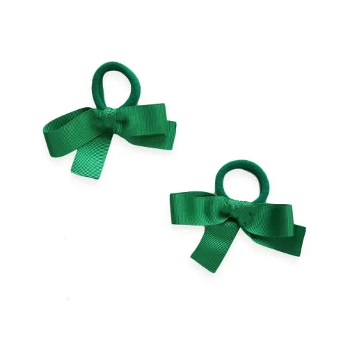 Eva’s House Grosgrain Hair Tie Set- Moss Green
