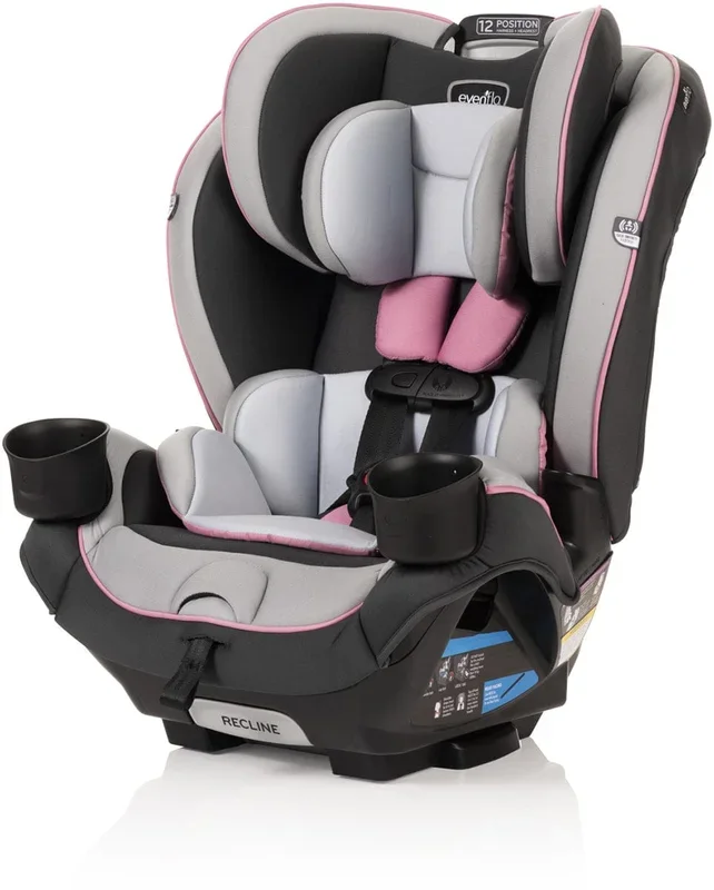 Evenflo EveryKid 3-in-1 Convertible Car Seat – Oneida Pink