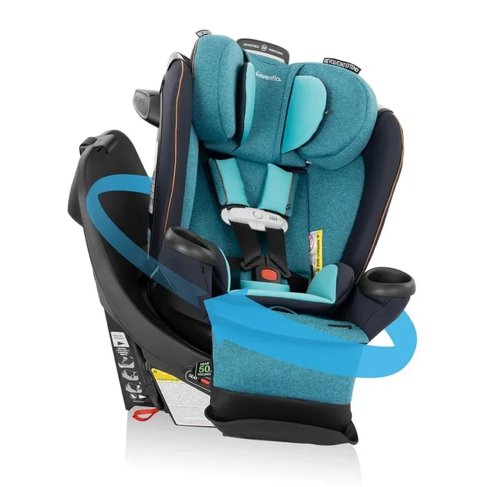 Evenflo GOLD Revolve360 Extend All-in-One Rotational Convertible Car Seat with SensorSafe – Sapphire