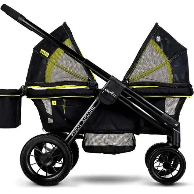 Evenflo Pivot Xplore All-Terrain Stroller Wagon (Wayfarer Black) Pivot Xplore Wayfarer Black (See Description)