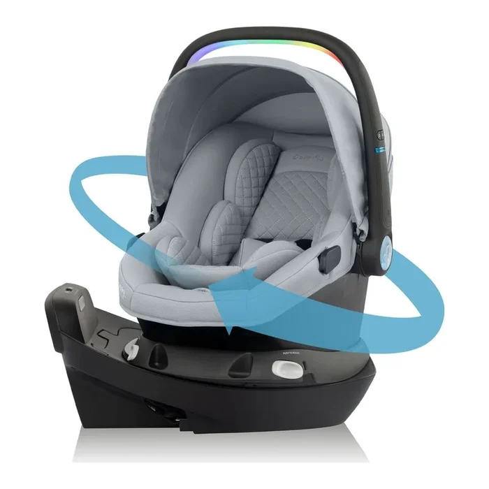 Evenflo Revolve180 LiteMax NXT Rotational Infant Car Seat wth SensorySoothe – Quartz
