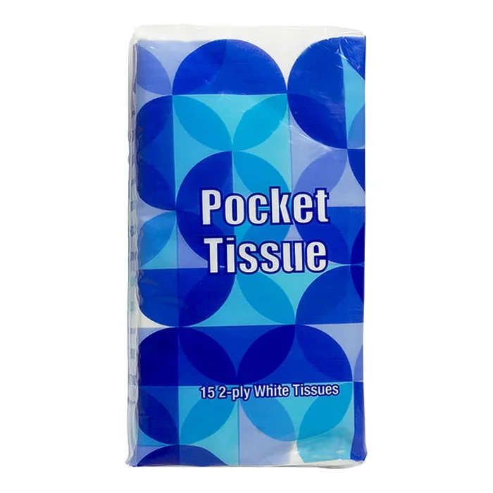 Facial Tissues in Recloseable Pocket Pack – Pack of 15 Tissues