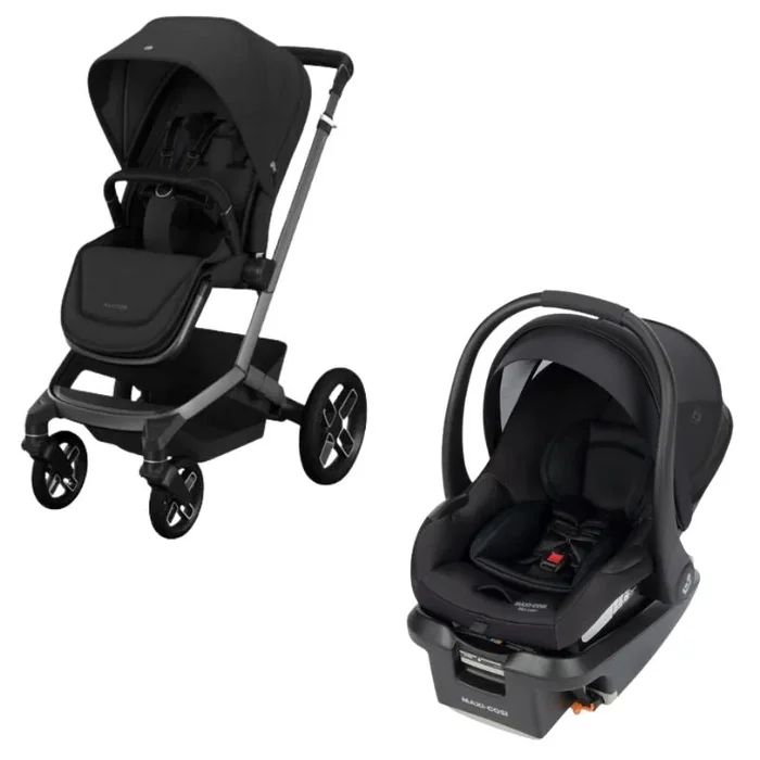 Fame Stroller + Mico Luxe Car Seat Travel System – Twillic Black