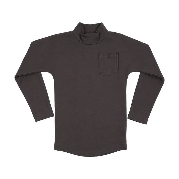 Farren And Me Washed Black Dolman Turtleneck (Faw25-06)
