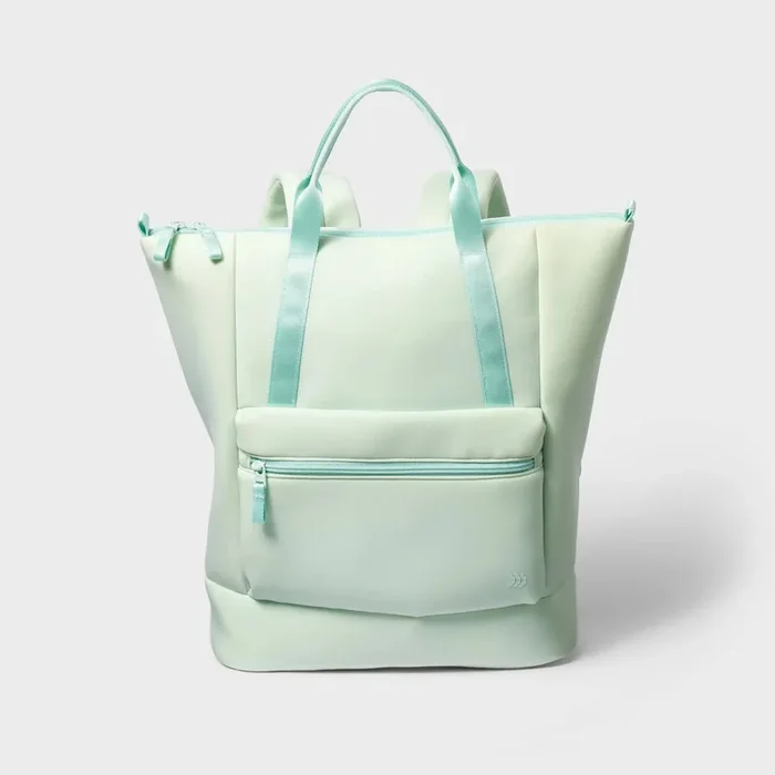 Faux Neoprene Backpack – Green