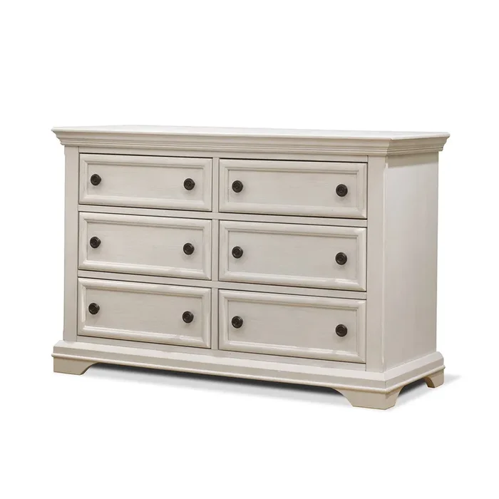 Fawn Baby Glacier Double Dresser in Brushed Ivory