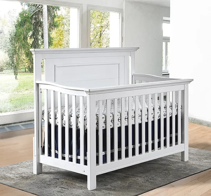 Fawn Baby Yosemite Flat Top Crib in Vintage White