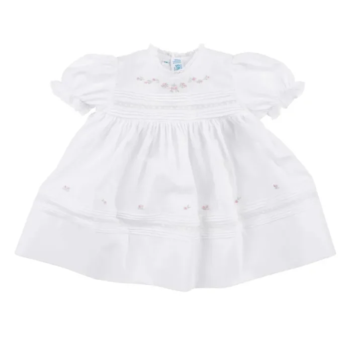 Feltman Brothers White Lace Floral Bullion Dress